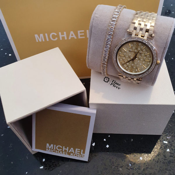 סט צמיד ושעון מייקל קורס לאישה Michael Kors MK3398T