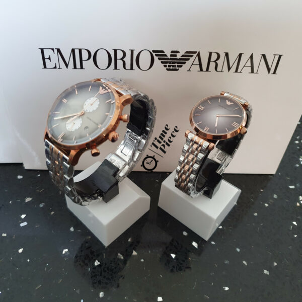 סט שעוני ארמני לזוג דגמים Emporio Armani AR1721-AR1725