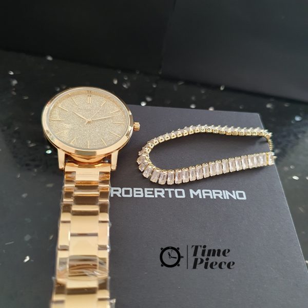 סט לאישה שעון רוברטו מרינו וצמיד Roberto Marino RM4412T
